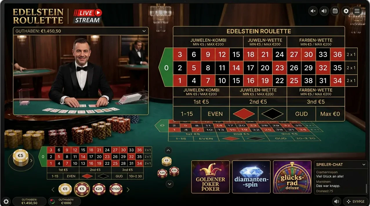 Live Dealer — Auswahl bei Rocky Spin