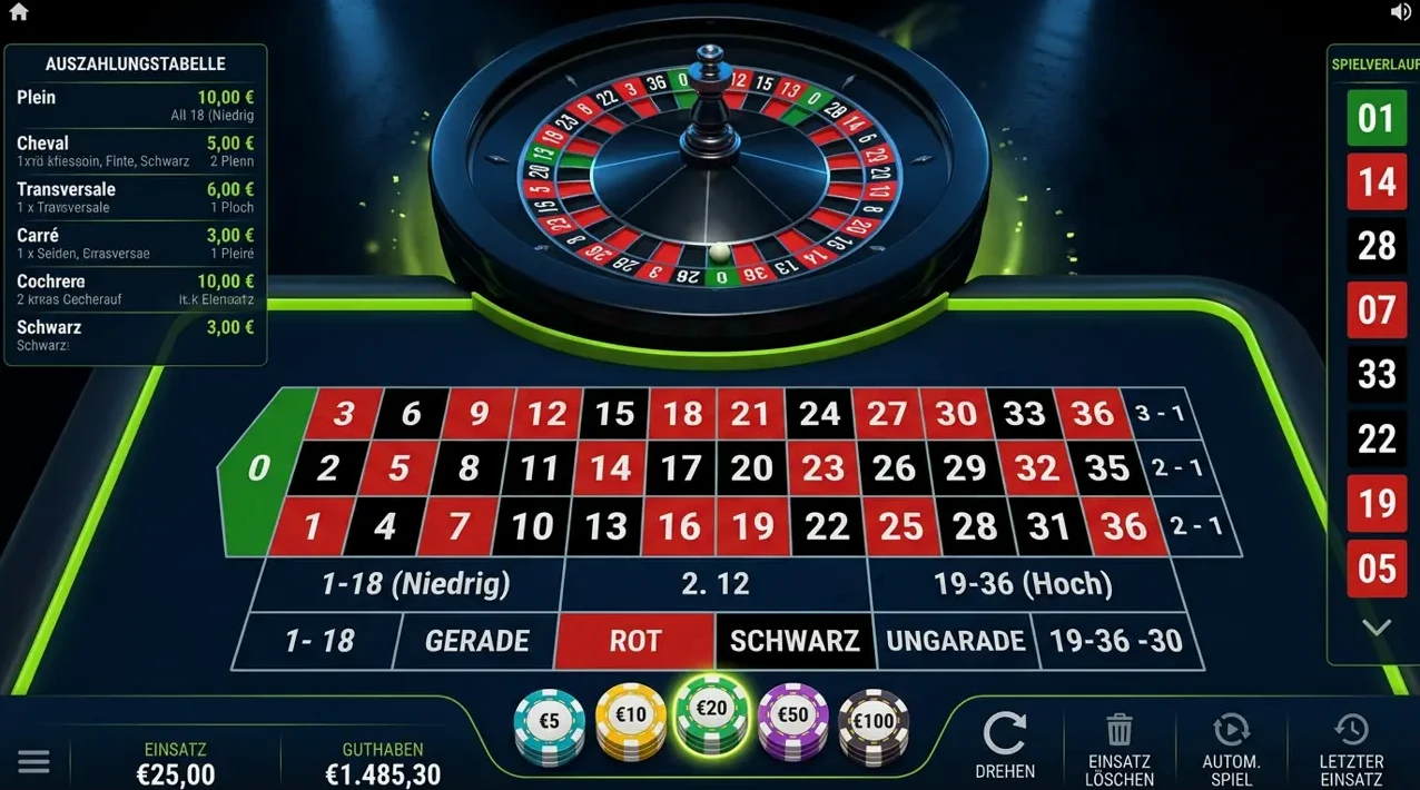 Tischspiele · Rocky Spin