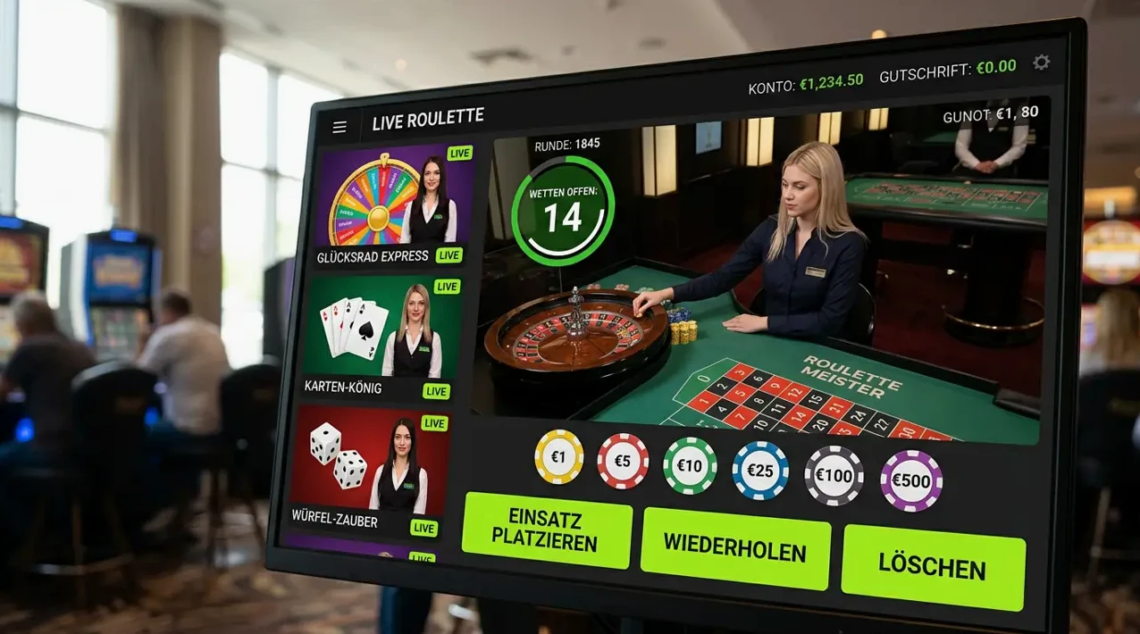 Live Casino — Auswahl bei Rocky Spin